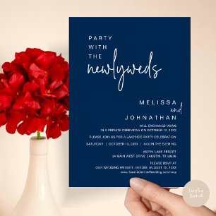 Party With The Newlyweds, Wedding Dinner Invitation