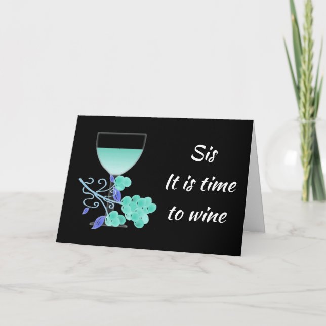 PARTY WITH U & CELEBRATE MY **SISTER'S** BIRTHDAY CARD (Front)