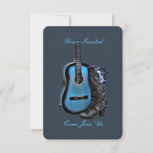 Party With Us Western Blue (Big 18"x24") Card