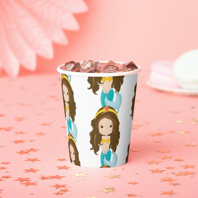Party  yellow mermaids  Paper Cups (Insitu)