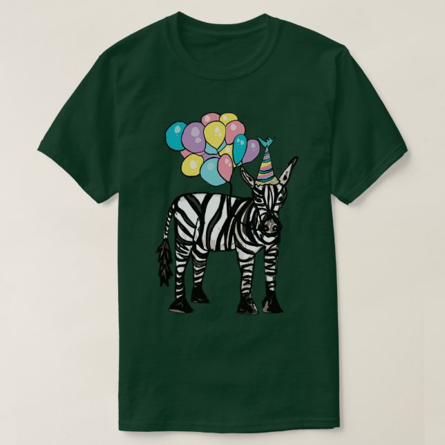 Party zebra T-Shirt (Design Front)