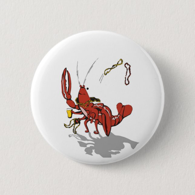 Partydad Crawfish 6 Cm Round Badge (Front)