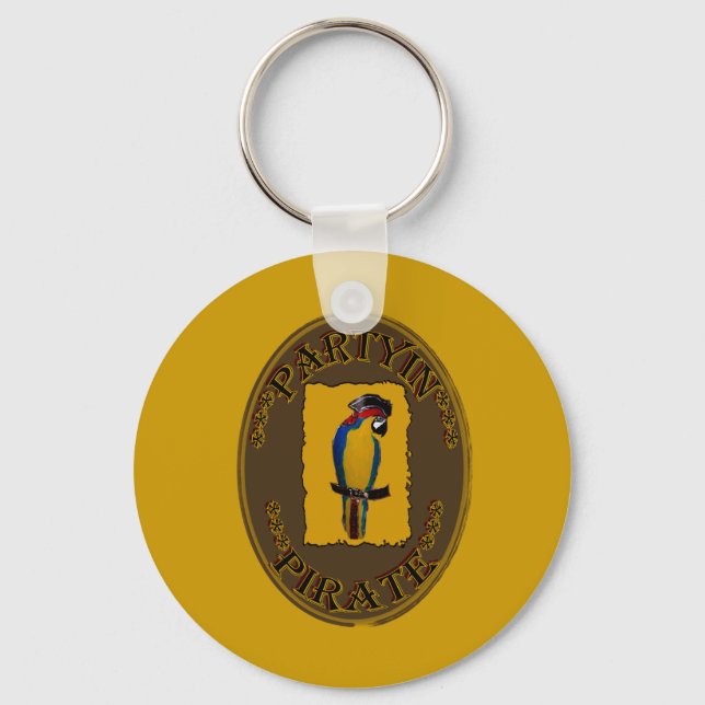 PARTYIN' PIRATE KEY RING (Front)