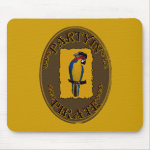 PARTYIN' PIRATE MOUSE MAT