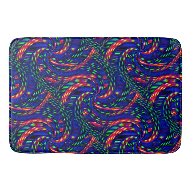 Partyin' twirlers..... bath mat (Front)