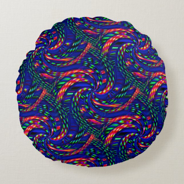 Partyin' twirlers..... round cushion (Front)