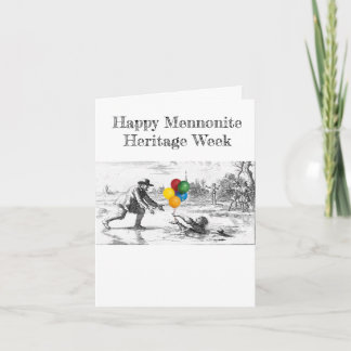 Partying Dirk Willems Mennonite Heritage Week Card