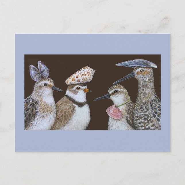 Partying Shorebirds postcard (Front)
