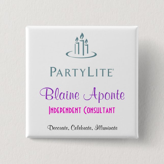 Partylite Name Badge (Front)