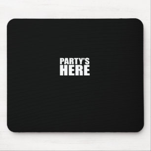 Partys Here - Funny Pauly For New Jersey Gtl Shore Mouse Mat