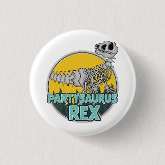 Partysaurus Rex 3 Cm Round Badge
