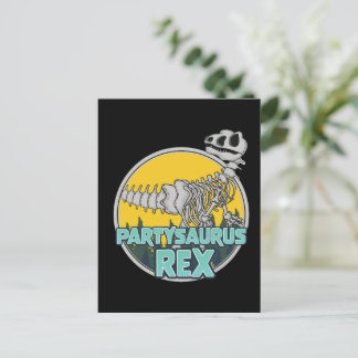 Partysaurus Rex Invitation Postcard