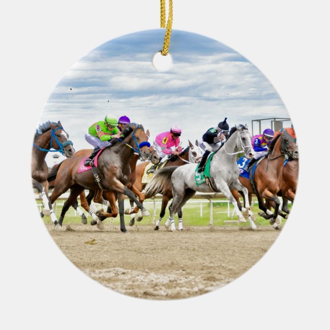 Parx Racing - Pennsylvania Derby Day Ceramic Tree Decoration (Front)