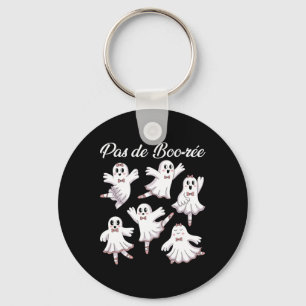 Pas De Boo-re Ballerina Funny Ghost Halloween Spoo Key Ring
