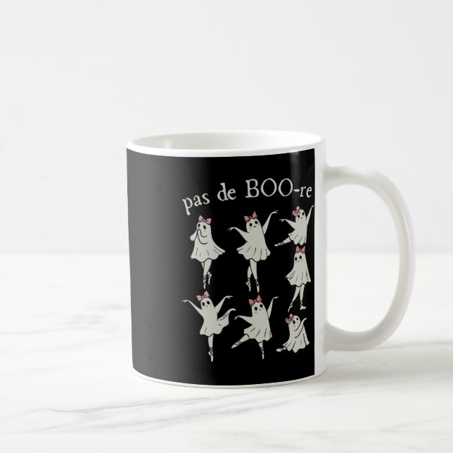 Pas De Boo-re Ballerina Ghost Halloween Spooky Sea Coffee Mug (Right)