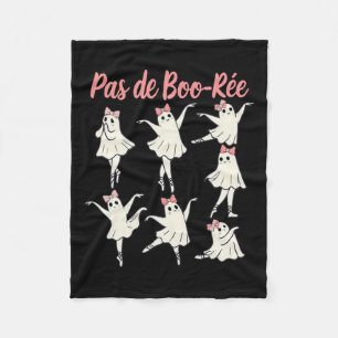 Pas De Boo-rée Ballet Coquette Dancer Ghost Spooky Fleece Blanket