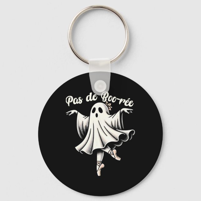 Pas De Boo-rée Ballet Dancer Ghost Dance Teacher H Key Ring (Front)