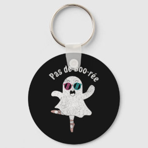 Pas De Boo-rée Cute Ballerina Ghost Funny Ballet Key Ring