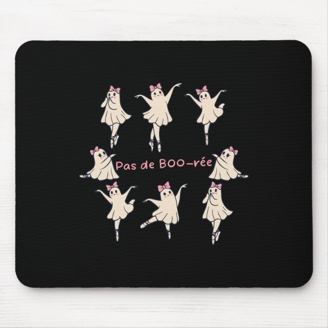 Pas De Boo-rée Design  Mouse Mat (Front)