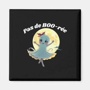 Pas De Boo-rée Funny Ballet Ghost Halloween Dance  Magnet