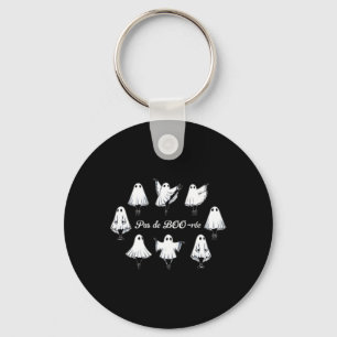 Pas De Boo-rée Funny Ballet Ghosts Dance Halloween Key Ring