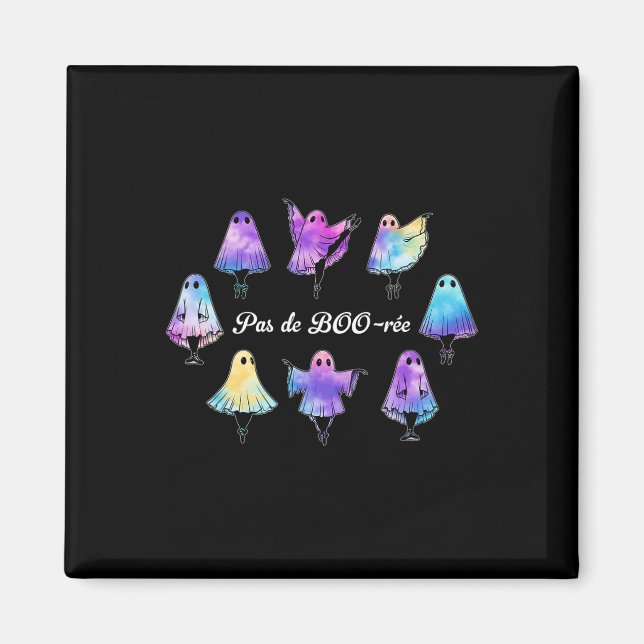 Pas De Boo-rée Funny Ballet Ghosts Dance Halloween Magnet (Front)