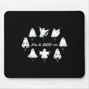 Pas De Boo-rée Funny Ballet Ghosts Dance Halloween Mouse Mat