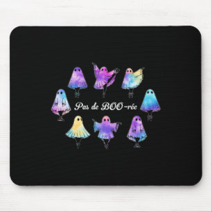 Pas De Boo-rée Funny Ballet Ghosts Dance Halloween Mouse Mat