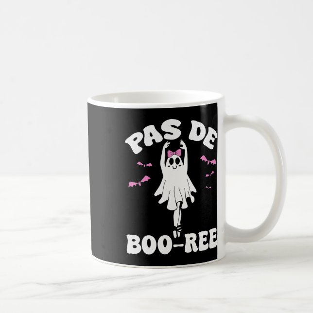 Pas De Boo-ree Funny Ballet Ghosts Halloween Dance Coffee Mug (Right)