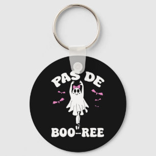 Pas De Boo-ree Funny Ballet Ghosts Halloween Dance Key Ring