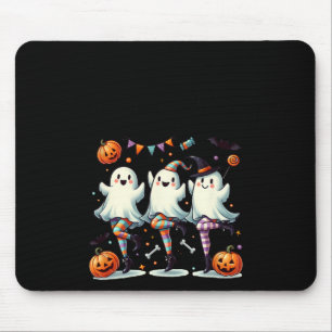 Pas De Boo-rée Funny Ballet Ghosts Halloween Dance Mouse Mat