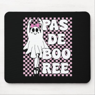 Pas De Boo-ree Funny Retro Ballet Ghosts Halloween Mouse Mat
