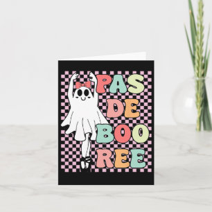 Pas De Boo-ree Funny Vintage Retro Style 70s 80s H Card