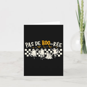 Pas De Boo-rée Ghost Ballet Dancer Halloween Dance Card