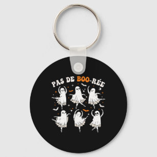 Pas De Boo-rée Ghost Ballet Dancer Halloween Dance Key Ring