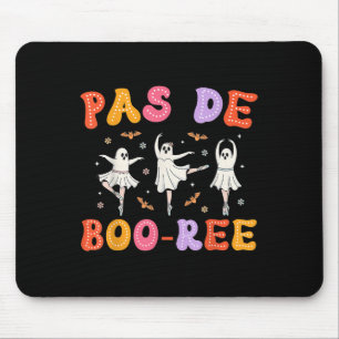 Pas De Boo-rée Ghost Ballet Dancer Halloween Dance Mouse Mat