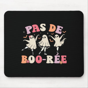 Pas De Boo-rée Ghost Ballet Dancer Halloween Dance Mouse Mat