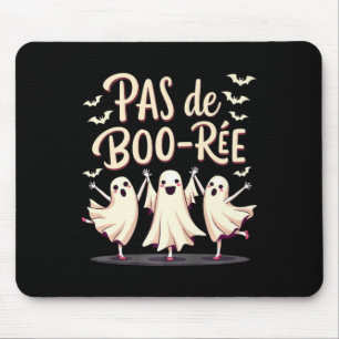 Pas De Boo-rée Ghost Ballet Dancer Halloween Dance Mouse Mat