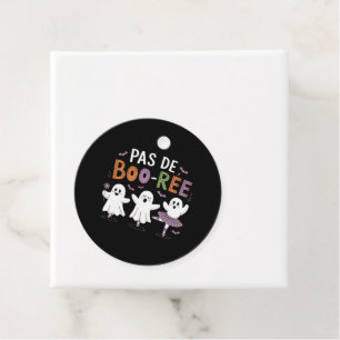 Pas de BOO-ree Ghost Ballet Dancer Teacher Favour Tags