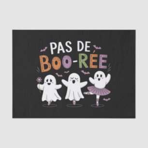 Pas de BOO-ree Ghost Ballet Dancer Teacher Tissue Paper