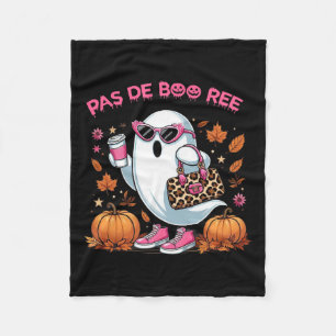 Pas De Boo Ree Halloween Spooky  Fleece Blanket