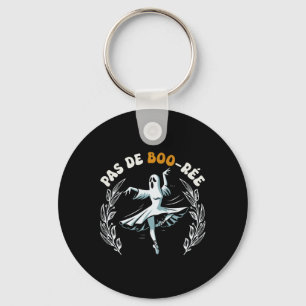 Pas De Boo-rée Spooky Halloween Ghost Ballet Dance Key Ring