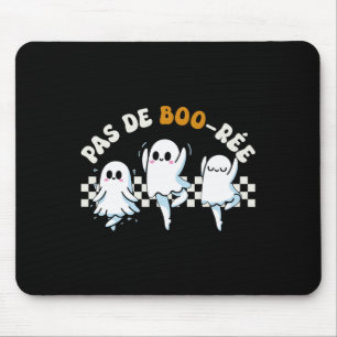 Pas De Boo-rée Spooky Halloween Ghost Ballet Dance Mouse Mat