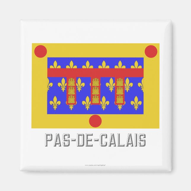 Pas-de-Calais flag with name Magnet (Front)