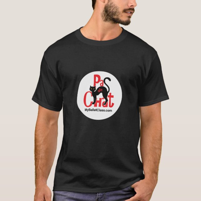 Pas de Chat (Step of the Cat) Ballet Tee Shirt (Front)