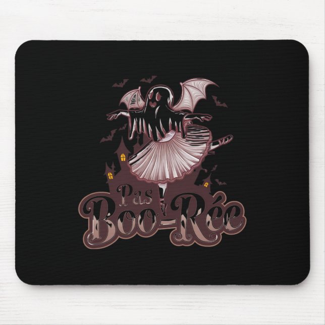 Pas De De Boo-rée Ballet Dance Halloween Funny  Mouse Mat (Front)