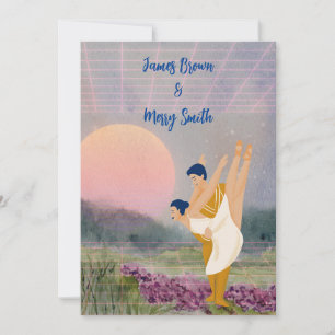 Pas de Deux: Love's Graceful Choreography Wedding Invitation