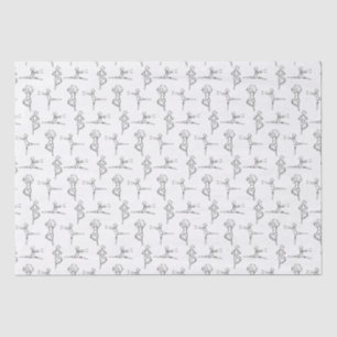 Pas De Doodle Ballerina Ballet Dancer Recital  Tissue Paper