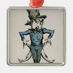 Pas le sou! Si j'allais chez Miss Howard' Metal Tree Decoration