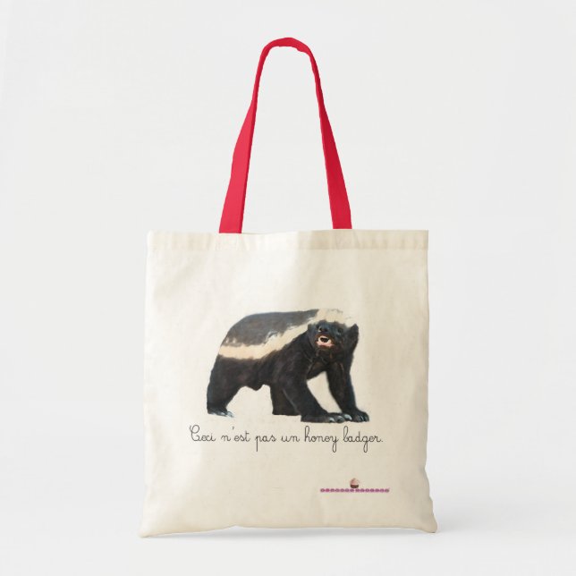 Pas Un Honey Badger Tote Bag (Front)